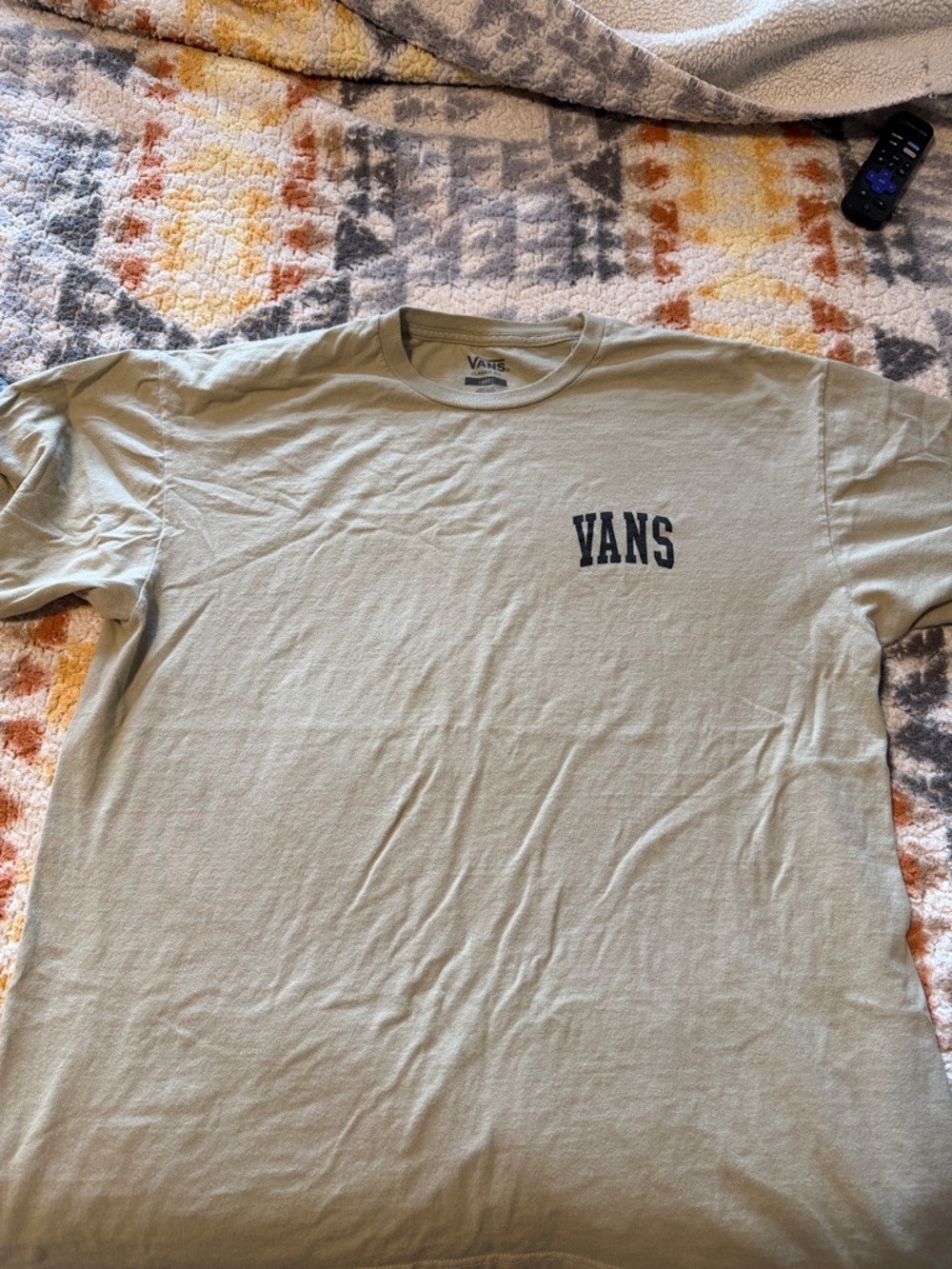 Vans Sage Green Short Sleeve Logo Tee